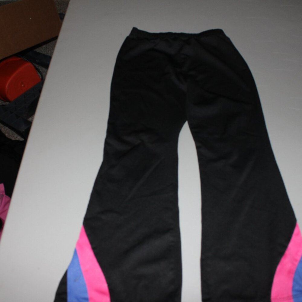 Black Danskins Dance Pants Size Small 6/6X